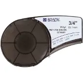 Brady White on Black Vinyl tape for