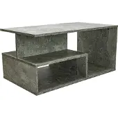 Top E Shop Topeshop PRIMA BETON, Kaffeetisch, Freiform, 1 Bein(e), Graubraun