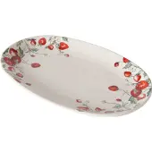 Boltze Servierplatte aus Keramik EMILY, Erdbeermuster, 29 x 18 cm