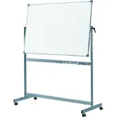 MAUL Wende-Whiteboard Revolve, mobil, emailliert, 1000 x 1200 mm