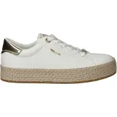 Tamaris Damen sportliche Halbschuhe/ Low Sneaker Weiß Kunstleder