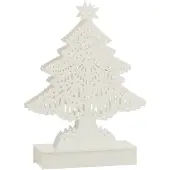 J-Line LED-Dekofigur in Weiß - (B)15 x (H)23 x (T)4 cm - onesize