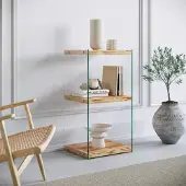 Emob | Bücherregal Junie Pinienholz Naturel Hout 40x80x35 cm | NADUVI