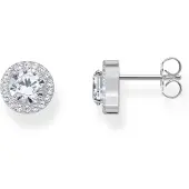 Thomas Sabo Halo-Ohrstecker mit weissem Stein im Brillantschliff