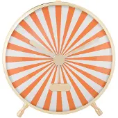 Karlsson - Wecker Candy Swirl - Orange - 12.5x3.7x12.5cm