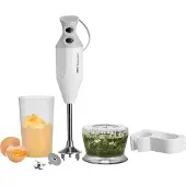 Esge -Zauberstab M 122 De Luxe 90410 – Stabmixer 140W, 2 Stufen, Zerkleinerer, Mixbecher 600 ml, Multimesser & Schlagscheibe, Switzerland