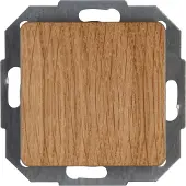 Kopp 618730081, Drucktasten-Schalter, Kunststoff, Thermoplast, Glanz, Holz, IP20, IK00
