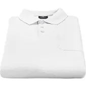 Ragman Herren Poloshirt Weiß Softknit Kurzarm mit Brusttasche