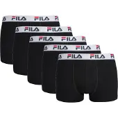 FILA Herren Boxer Shorts, 5er Pack - Logobund, Urban, Cotton Stretch, einfarbig