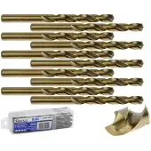 GEKO Bohrer für Metall 10mm HSS, 10er Pack
