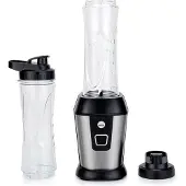 Wilfa Blend 2GO, Tischplatten-Mixer, 0,6 l, 500 W, Schwarz, Transparent, Silber