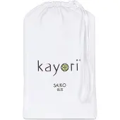Kayori Molton-Spannbettlaken Saiko Weiß (Baumwolle)-180 x 220 cm
