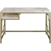 Skye Decor , Victory - Gold, Schreibtische, Gold, 120 x 75 x 60 cm