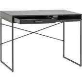Giga Seaford, Schreibtisch, Homeoffice, Gerade, Rechteckige Form, Schwarz, Melamin
