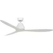 Beacon Lighting Deckenventilator Whitehaven, weiß, DC, leise, 142 cm Whitehaven, weiß / opal, für Wohn- / Esszimmer, Kunststoff, Modern