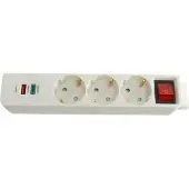 Hama 00133757, Drinnen, Weiß, 3 AC-Ausgänge, 18 W, Kurzschluß, 1 Stück(e)