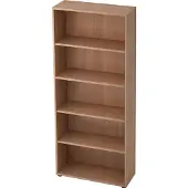 Hjh OFFICE PRO BETA 4000 - Nussbaum 5 OH Regal 80 cm