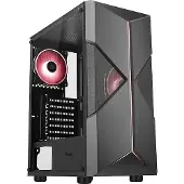 ITek Boitier Moyen Tour ATX compatible Spacirc XO RGB avec panneau vitré (Noir)