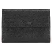 Esquire Leder Geldbörse Primavera Wallet Black schwarz