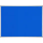Franken Pinnwandtafel PRO, Filz, Wandmontage im Hoch- & Querformat, Aluminiumrahmen, blau, 900 x 1200 mm