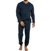 Ammann Organic Cotton Schlafanzug lang mit Bündchen