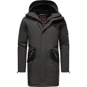 STONE HARBOUR Herren Winterjacke Ragaan mit Teddyfell & Kapuze