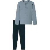 Schiesser Pyjama 182515 Casual Essentials Herren Night Blue-XL