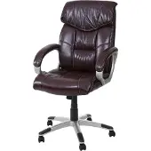 MCW Bürostuhl MCW-A71, Chefsessel Drehstuhl, Kunstleder bordeaux