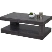 Mendler Couchtisch MCW-A32, Wohnzimmertisch, 3D-Struktur, 40x110x60cm schwarze Eicheoptik