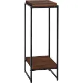 MCW Blumentisch MCW-K71, Blumenregal Beistelltisch Pflanzregal, MVG- MDF Metall dunkelbraun, 101cm
