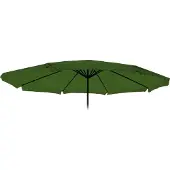 Mendler Ersatz-Bezug für Sonnenschirm Carpi Pro, Gastronomie Marktschirm mit Volant Ø 5m, Polyester grün