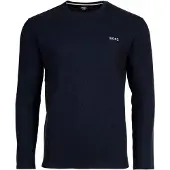 BOSS für Herren. 50535870 Waffel-T-Shirt navy (S), Heimtextilien, Baumwolle, Langarm, Marine