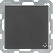 Berker Steckdose mit Schutzkontaktstift und Klappdeckel Q.1/Q.3 anthrazit, samt