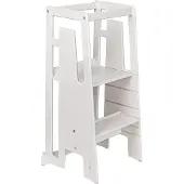 Tuki Lernturm (Entdeckerturm) ab ca.12 Monaten, Farbe:Whitewash