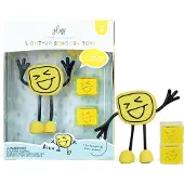 Glo Pals Figur/Sinneswürfel m. Licht - Alex - Gelb - - One Size - Badespielzeug