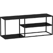En.casa Couchtisch 'Solund' Stahl 120 x 50 x 50 cm Schwarz, matt
