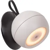 Lucide LED Akku Wandleuchte Lunex in Weiß und Schwarz 2W 163lm IP54