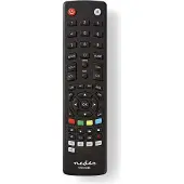 Nedis Universal-Fernbedienung - Vorprogrammiert - 4 Geräte - Amazon Prime / Disney + Button / Google Play Button / Netflix Button / Youtube Button - Infrarot - Schwarz