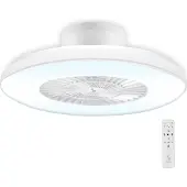Beper Deckenventilator mit LED-Leuchten in 3 Farben