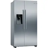 Bosch Serie 6 KAD93AIDP, Freistehend, Amerikanische Tür, Edelstahl, 2 Tür(en), Berührung, LED