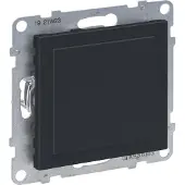 Legrand 765901 SEANO Blindabdeckung & Mosaic-Adapter in der Farbausführung Anthrazit lackiert