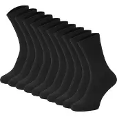 Jack & jones JACK&JONES Kinder Socken, 10er Pack - JACBLACK SOCK, Baumwollmischung, einfarbig