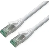 Roline RM Patchkabel Cat.6A S/FTP (PiMF), weiß, 1 m