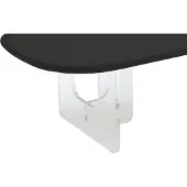 Vente-unique Couchtisch aus MDF und Acryl - Schwarz und transparent - RASIA