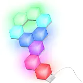 Trust GXT 905 Vybz, Sechseck, Wand, Weiß, 24 W, RGB, AC