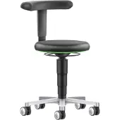BIMOS Medical / Labor Sitzmobil , höhenverstellbar, Doppelrollen, Kunstleder, grün