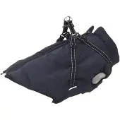 vidaXL Hundemantel Geschirr Wasserdicht Reflektierend Marineblau L52