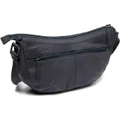 The Chesterfield Brand C48.1318 Leather Shoulder Bag Washed Wax Cow Clarita Navy