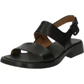 Camper für Damen. K201486-005 Dana Ledersandalen schwarz (36), Wohnung, Schnalle, Lässig