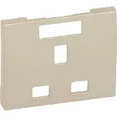 Legrand Steckdose britischer Standard erhöhter Berührungsschutz Galea titanium 771496